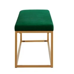 Ball & Cast Upholstered Bench, 48" W, Emerald - Frame -Safavieh Furniture 31sIKQmkWlL