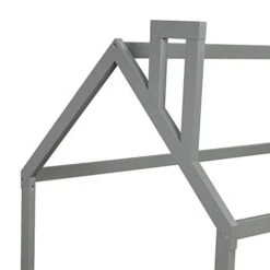 Merax Twin Size Wooden House Bed Frame With Fence-Shaped Guardrail For Teens, Girls, Boys, Gray 10 Merax Twin Size Wooden House Bed Frame With Fence-Shaped Guardrail For Teens, Girls, Boys, Gray -Safavieh Furniture 31skMGWE5HL