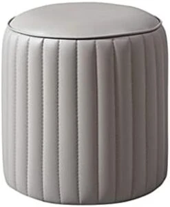 SXNBH Round Home Small Stool Foot Step Up Leather Luxury Stools Sofa Storage Furniture (Color : Beige) -Safavieh Furniture 31tEldGqMjL. AC