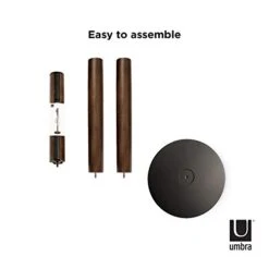 Umbra Flapper Coat Rack, Clothing Hanger, Umbrella Holder, And Hat Organizer, For Entryway, Walnut -Safavieh Furniture 31twfgoSbCL