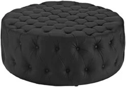 Modway Amour Fabric Upholstered Button-Tufted Round Ottoman In Azure -Safavieh Furniture 31u3JitNqML. AC