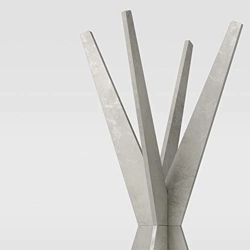 Mobili Fiver, Coat Rack, Emma, Concrete Grey, Made In Italy 2 Mobili Fiver, Coat Rack, Emma, Concrete Grey, Made In Italy - Image 2