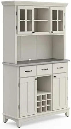 Homestyles Sideboards-buffets-credenzas, Server With Hutch, Off White -Safavieh Furniture 31vOJI9pZXL. AC