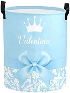 Personalized Laundry Basket Hamper,Princess Princes Black Pink,Collapsible Storage Baskets With Handles For Kids Room,Clothes, Nursery Decor -Safavieh Furniture 31vXamOUsYL. AC