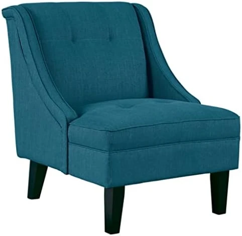 Signature Design By Ashley Clarinda Contemporary Tufted Wingback Accent Chair, Blue 9 Signature Design By Ashley Clarinda Contemporary Tufted Wingback Accent Chair, Blue - Image 9