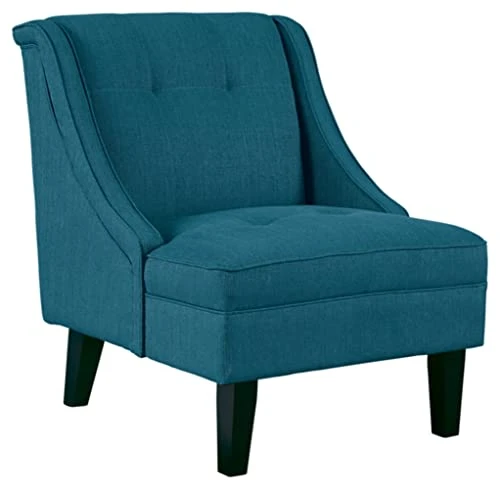 Signature Design By Ashley Clarinda Contemporary Tufted Wingback Accent Chair, Blue 1 Signature Design By Ashley Clarinda Contemporary Tufted Wingback Accent Chair, Blue
