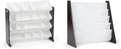 Humble Crew Kids Toy Organizer With 16 Storage Bins, Grey/White -Safavieh Furniture 31w6qEW18gL. AC