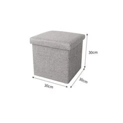 DOUBAO Foldable Storage Stool Storage Baskets Fabric Storage Box Use As A Stool Bedroom Living Room Footrest Laundry Basket 30 * 30 * 30 (Color : Black) -Safavieh Furniture 31w81qEPfCL