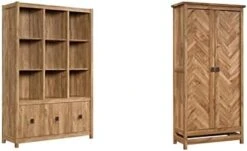 Sauder Cannery Bridge Storage Wall, L: 48.31" X W: 15.59" X H: 71.97", Sindoori Mango Finish & Cannery Bridge Dresser, Sindoori Mango Finish 16 Sauder Cannery Bridge Storage Wall, L: 48.31" X W: 15.59" X H: 71.97", Sindoori Mango Finish & Cannery Bridge Dresser, Sindoori Mango Finish -Safavieh Furniture 31wI54GArcL. AC