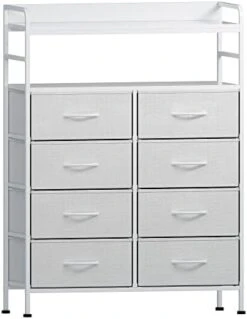 SAILUN Dresser 8 Drawers With Double Shelf, Tall Storage Organizer Unit For Bedroom/Living Room/Entryway, Wooden Front And Top, Rustic Brown 17 SAILUN Dresser 8 Drawers With Double Shelf, Tall Storage Organizer Unit For Bedroom/Living Room/Entryway, Wooden Front And Top, Rustic Brown -Safavieh Furniture 31wNWGWhyKL. AC