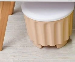 DOUBAO Multi-Purpose Storage Stool With Removable Lid Stackable Stool Storing Stool Chair -Safavieh Furniture 31wUfDrcnaL