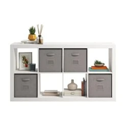 Sauder Stow-Away 8-Cube Organizer, White Finish -Safavieh Furniture 31waK4uXF2L