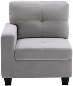 Flesser Loveseat Sofa Couch For Small Spaces With Storage Ottoman Modular Fabric Couch Sectional Sofa Set 2 Seater Sofa Sectional Sets With Pillows For Living Room Office Home, Dark Grey -Safavieh Furniture 31weVOpZ0BL. AC