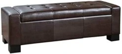 Christopher Knight Home Guernsey Fabric Storage Ottoman, Charcoal -Safavieh Furniture 31wjnOZ2kBL. AC