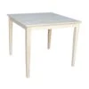International Concepts Solid Wood Top Table, Unfinished