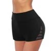 MatureGirl Women's High Waist Fitness Running Non- Yoga Shorts Yoga Pants Men Shorts (Black, L)