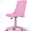 OFFICE FACTOR Kid’s Chair- Adjustable Height Office School Children Desk Chair- Revolving Chair With Wheels- Breathable Back Chair For Kids, Holds Up To 175 Lbs – Color Pink
