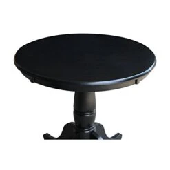 International Concepts 30-Inch Round By 30-Inch High Top Ped Table, Black 8 International Concepts 30-Inch Round By 30-Inch High Top Ped Table, Black -Safavieh Furniture 31yECuct7oL