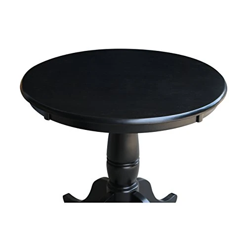 International Concepts 30-Inch Round By 30-Inch High Top Ped Table, Black 4 International Concepts 30-Inch Round By 30-Inch High Top Ped Table, Black - Image 4