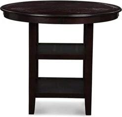 New Classic Furniture Gia 5-Piece Round Counter Height Dining Set With 1 Dining Table And 4 Chairs, 42-Inch, Ebony 15 New Classic Furniture Gia 5-Piece Round Counter Height Dining Set With 1 Dining Table And 4 Chairs, 42-Inch, Ebony -Safavieh Furniture 31yLQCSgQqL