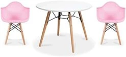 2xhome - Kids Size Plastic Toddler Armchairs With Natural Wooden Dowel Legs And White Round Table, Black (3 Piece Set) 28 2xhome - Kids Size Plastic Toddler Armchairs With Natural Wooden Dowel Legs And White Round Table, Black (3 Piece Set) -Safavieh Furniture 31yLrc2wLsL. AC