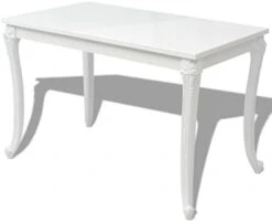 VidaXL Dining Table 45.7" High Gloss White Dinner Table Home Kitchen Desk -Safavieh Furniture 31yN506zU4L. AC