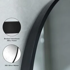 GLSLAND Circle Mirror, Gold Round Wall Mirror 24 Inch, Round Vanity Mirror For Bathrooms, Entryways, Living Rooms And Wall Decor -Safavieh Furniture 31yP7rd7YBL