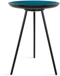 Kate And Laurel Laranya Modern Side Table, 15" X 15" X 22.5", Teal And Black, Chic Minimalist End Table -Safavieh Furniture 31yWLt123VL. AC