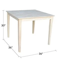 International Concepts Solid Wood Top Table, Unfinished -Safavieh Furniture 31yuFFjYwZL