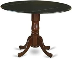 East West Furniture Modern DLT-BLK-TP Kitchen Table Round Tabletop And 42 X 29.5-Black Finish -Safavieh Furniture 31yuU8RqUkL. AC