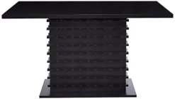King's Brand Black Finish Wood Wave Design Dining Room Kitchen Table 7 King's Brand Black Finish Wood Wave Design Dining Room Kitchen Table -Safavieh Furniture 31yzy37u6oL