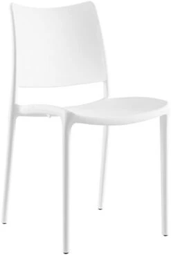 Modway MO- Hipster Contemporary Modern Molded Plastic Stacking, Dining Chair, White -Safavieh Furniture 31zfPN8YxdL. AC