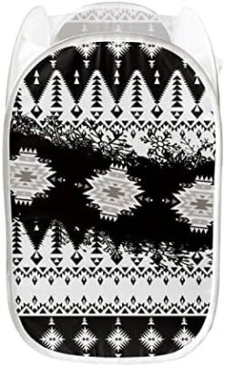 Forchrinse Cool Horse Painting Mesh Pop-up Laundry Hamper Laundry Basket Collapsible Design,Suitable For Children's Room,College Dorm,Travel -Safavieh Furniture 41 e69J1aWL. AC