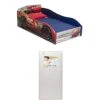 Delta Children Disney/Pixar Cars Wood Toddler Bed With Twinkle Stars Crib & Toddler Mattress