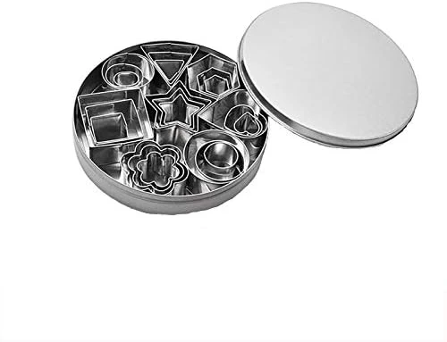 TEEGUI Biscuits Pattern DIY 24 Set Geometric Mold Of Steel Dookie Stainless Kitchen,Dining Bar Love Notes For Lunches (B, One Size) 4 TEEGUI Biscuits Pattern DIY 24 Set Geometric Mold Of Steel Dookie Stainless Kitchen,Dining Bar Love Notes For Lunches (B, One Size) - Image 4