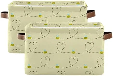 Beautiful Watercolor Leopard Spotted Rectangle Storage Organizer Canvas Collapsible Box Chest Organizer For Edroom Closet Kid's Toys Laundry 2 Pieces 7 Beautiful Watercolor Leopard Spotted Rectangle Storage Organizer Canvas Collapsible Box Chest Organizer For Edroom Closet Kid's Toys Laundry 2 Pieces - Image 7