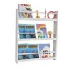 CHILDLIKE BEHAVIOR Bookshelf Organizer For Kids - White Bookshelf For Bedroom - 3 Tier Organizer - Single Sided Book Display - Nursery Book Shelves For Kids - Bookcase Rack For Bedroom
