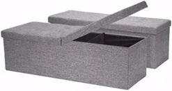 Otto & Ben 30" Storage Ottoman With SMART LIFT Top, Upholstered Tufted Bench, Foot Rest, Dark Grey -Safavieh Furniture 411S3f5Td8L. AC