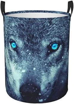 Large Laundry Hamper Collapsible Laundry Baskets Fantasy Wolf Picture Dirty Clothes Hamper Waterproof Lightweight Storage Bin For Toy Organizer Nursery -Safavieh Furniture 411UBjc0eCL. AC