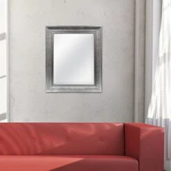 MCS 16x20 Inch Sloped Mirror, 21.5x25.5 Inch Overall Size, Silver (20562) -Safavieh Furniture 411XaPcpG5L