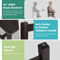 Cowiewie 3PCS Toddler Table & Chair Set Kids Wooden Activity Desk & 2 Chair Set With Storage 2 Drawers For Child Arts & Crafts,Snack Time,Homeschooling,Homework(Building Blocks Mat As Gift Included) -Safavieh Furniture 411ix5lAiwL