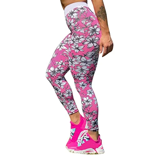 MatureGirl Fashion Yoga Pants Printed Fitness Women's Sports Leggings Running Athletic Workout Yoga Pants Mens Yoga Pants Loose With Pockets (Pink, XXXL) 1 MatureGirl Fashion Yoga Pants Printed Fitness Women's Sports Leggings Running Athletic Workout Yoga Pants Mens Yoga Pants Loose With Pockets (Pink, XXXL)
