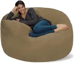 Chill Sack Bean Bag Chair: Giant 5' Memory Foam Furniture Bean Bag - Big Sofa With Soft Micro Fiber Cover - Dark Gray 28 Chill Sack Bean Bag Chair: Giant 5' Memory Foam Furniture Bean Bag - Big Sofa With Soft Micro Fiber Cover - Dark Gray -Safavieh Furniture 411u85qlnXL. AC
