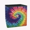 AFPANQZ Colored Tie Dye Large Sized Storage Baskets Collapsible Convenient Home Organizer Containers For Clothes Kids Toys Baby Clothing Nersury Hamper 13x13x13 Save Place Basket