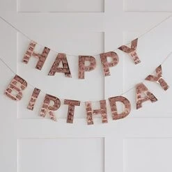 Ginger Ray 'Mix It Up' Clear And White Acrylic Happy Birthday Bunting-3m, MIX-520 -Safavieh Furniture 411yUqD5eaL. AC