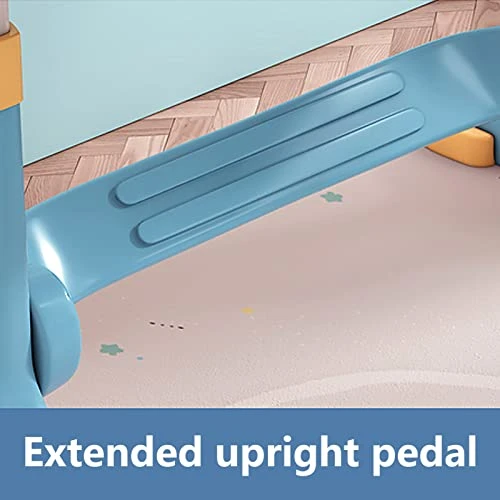 Worparsen Kids Functional Desk And Chair Set, Widened Desktop Cartoon Pattern Adjustable Height Study Table With Drawer Chair Set.Storage Drawer For Boys Girls (Blue) Blue 5 Worparsen Kids Functional Desk And Chair Set, Widened Desktop Cartoon Pattern Adjustable Height Study Table With Drawer Chair Set.Storage Drawer For Boys Girls (Blue) Blue - Image 5