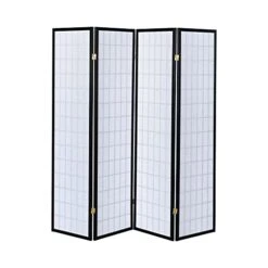 4-Panel Folding Screen Black And White 4624 -Safavieh Furniture 412D1ID0D2L