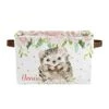 Pink Floral Hedgehog Girl Personalized Large Storage Box For Toy,Bathroom,Nursery,Home Kitchen Shelves,Custom Closet Decorative Storage Bins 2 Pack