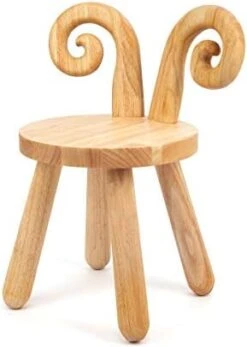 Wooden Toddler Chair, Naturally Finished Solid Hardwood,Kids Stool Chair, Handmade, For Playroom, Nursery, Preschool, Bedroom, Kindergarten Eating, Reading, Playing, Boys Girls Age 2+ (1, Sheep Horn) 11 Wooden Toddler Chair, Naturally Finished Solid Hardwood,Kids Stool Chair, Handmade, For Playroom, Nursery, Preschool, Bedroom, Kindergarten Eating, Reading, Playing, Boys Girls Age 2+ (1, Sheep Horn) -Safavieh Furniture 412Ijod4XL. AC