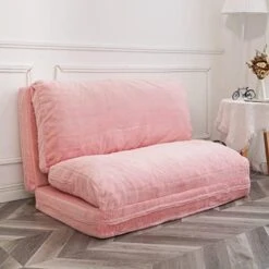 N&V Folding Matress Sofa Bean Bag, Foam Filling Folding Matress Sofa, Includes Removable And Machine Washable Cover, Soft Faux Fur (Pink) 18 N&V Folding Matress Sofa Bean Bag, Foam Filling Folding Matress Sofa, Includes Removable And Machine Washable Cover, Soft Faux Fur (Pink) -Safavieh Furniture 412J5UHQJOL. AC